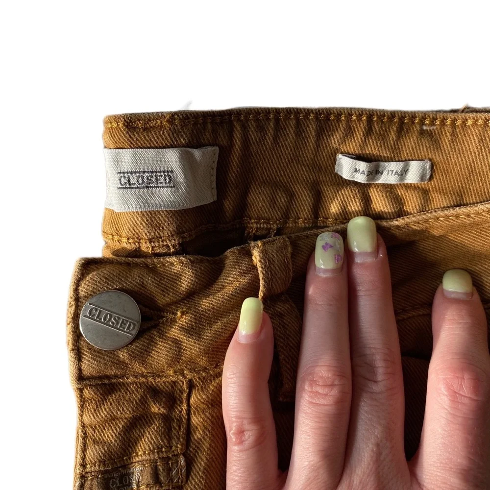[CLOSED] BROWN DENIM SKINNY STRETCH JEANS - Picture 2 of 7